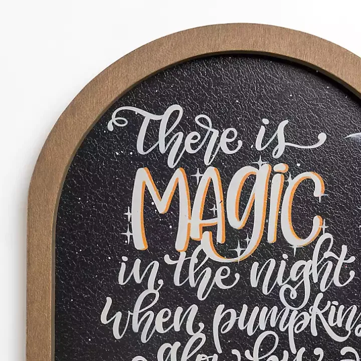 Magic in the Night Halloween Wall Plaque