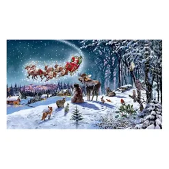 Magical Christmas Sleigh Canvas Art Print
