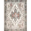 Mali Traditional Medallion Washable Area Rug, 5x8