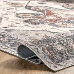 Mali Traditional Medallion Washable Area Rug, 5x8