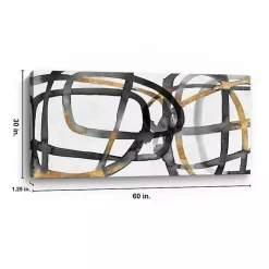 Many Ways Abstract Canvas Art Print, 60x30 in.