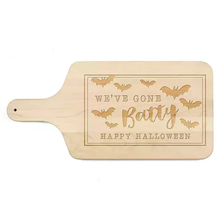Maple Gone Batty Halloween Cutting Board