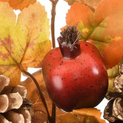 Maple Leaf and Pomegranate Corner Swags, Set of 2