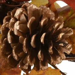 Maple Leaf and Pomegranate Corner Swags, Set of 2