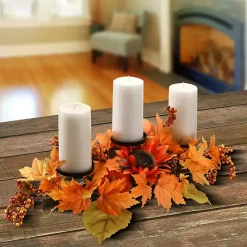 Maple Leaf Candleholder Centerpiece