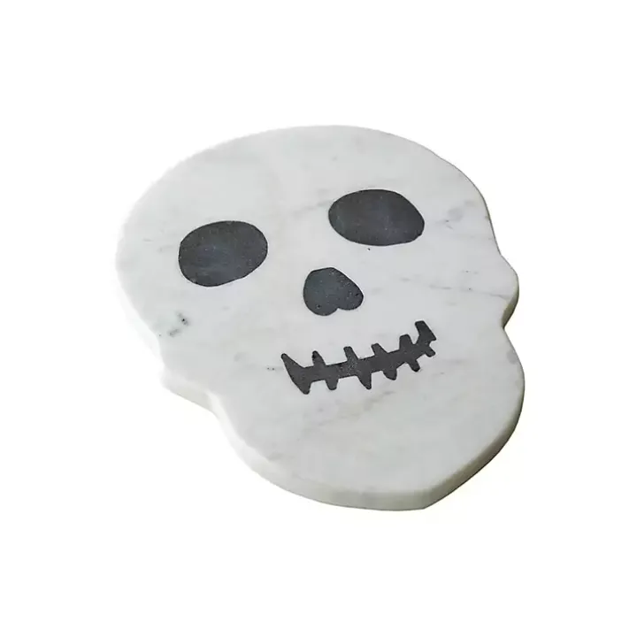 Marble Skull Halloween Cheese Board