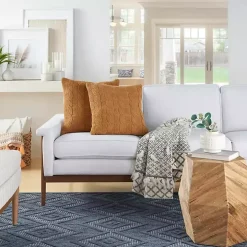 Marigold Cable Knit Throw Pillows, Set of 2