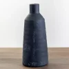 Matte Black Modern Vase, 11 in.