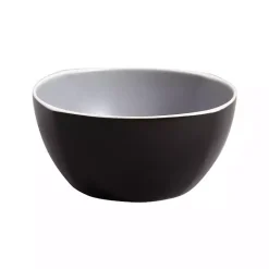 Matte Gray and Black 16-pc. Dinnerware Set