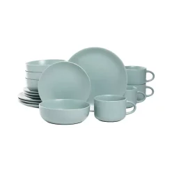 Matte Mineral Blue Kera 16-pc. Dinnerware Set
