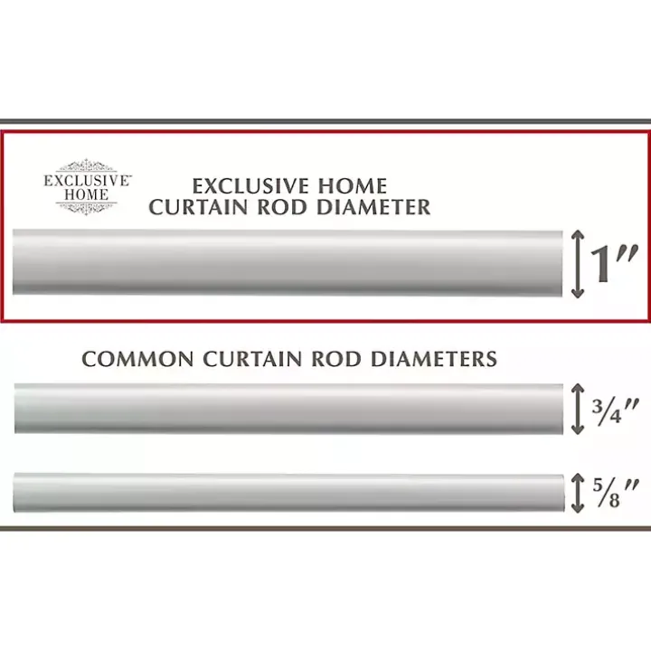 Matte Silver Adjustable Prism Curtain Rod, 72 in.
