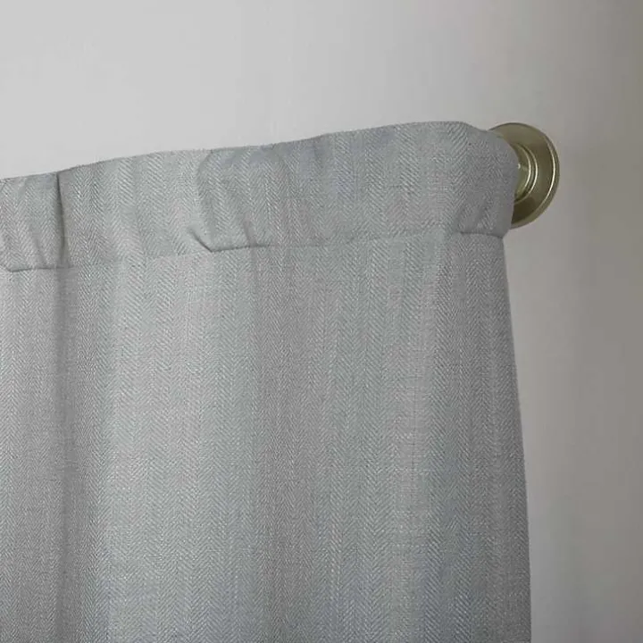 Matte Silver Hyde Wrap Around Curtain Rod, 120 in.