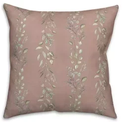 Mauve Botanical Vines Pillow