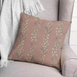 Mauve Botanical Vines Pillow