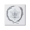 Menorah Wreath Canvas Art Print