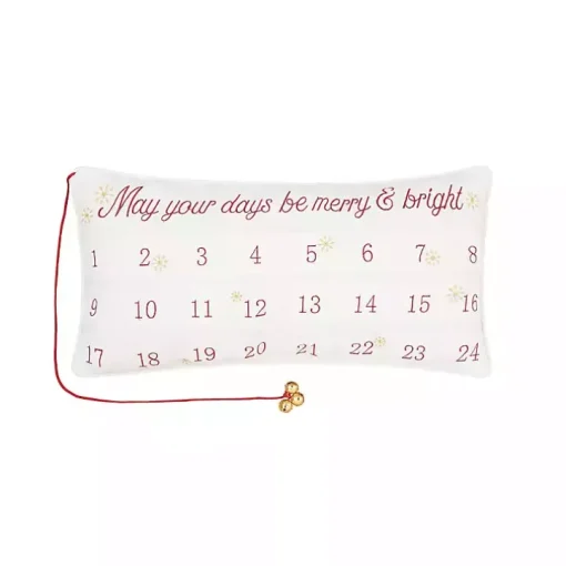 Merry & Bright Advent Calender Lumbar Pillow