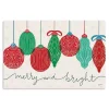 Merry and Bright Bulbs Canvas Art Print, 24x16 in.