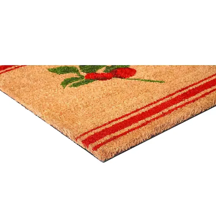Merry Christmas Berry Sprig Doormat