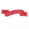 Merry Christmas Metal Banner Wall Sign