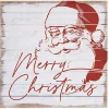 Merry Christmas Santa Wood Wall Plaque
