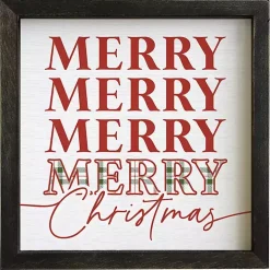 Merry Merry Christmas Wall Plaque