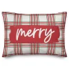 Merry Plaid Lumbar Pillow