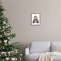 Merry Red Off-Roader Framed Art Print