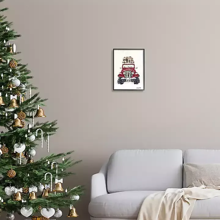 Merry Red Off-Roader Framed Art Print