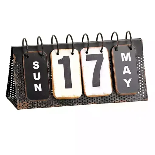 Metal Flip Calendar