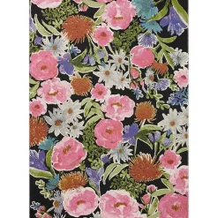Midnight Garden Party Indoor/Outdoor Rug, 7x11