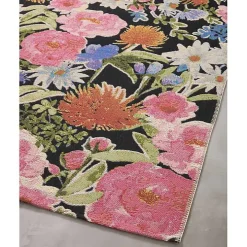 Midnight Garden Party Indoor/Outdoor Rug, 7x11
