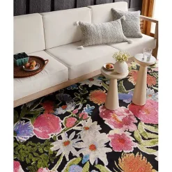 Midnight Garden Party Indoor/Outdoor Rug, 7x11