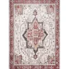 Miley Traditional Medallion Washable Area Rug, 5x8