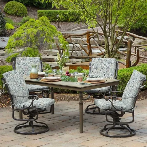 Millennial Leaf Luxe Outdoor Dining Chair Cushion