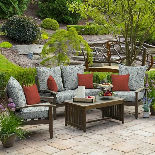 Millennial Leaf 2-pc. Outdoor Deep Seat Cushion
