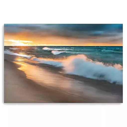 Miners Beach Light Canvas Art Print, 60x40 in.