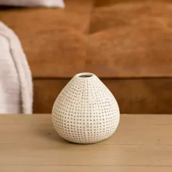 Mini Ceramic Natural Textured Vase, 4 in.
