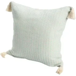 Mint Trapeze Organic Cotton Throw Pillow