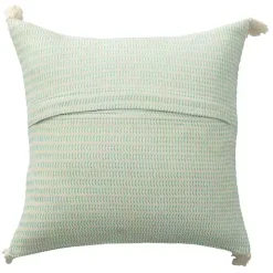Mint Trapeze Organic Cotton Throw Pillow