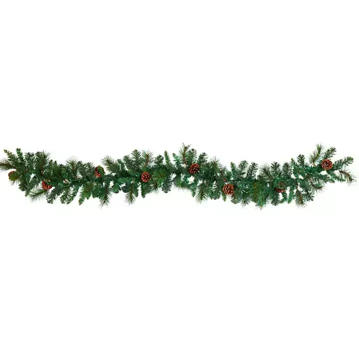 Mixed Pine Clear LED Lighted Garland
