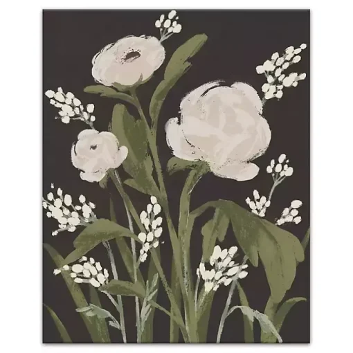 Modern Farmhouse Floral II Canvas Art Print