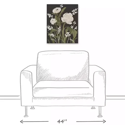 Modern Farmhouse Floral II Canvas Art Print