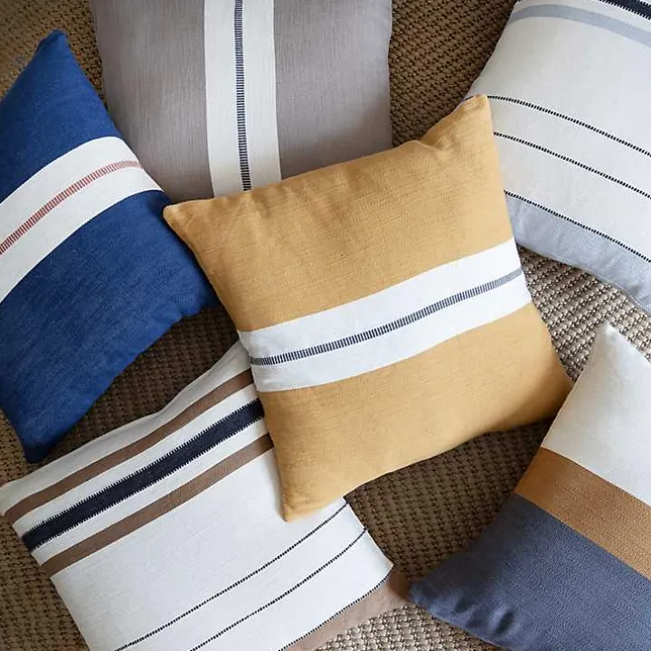 Modern Neutral Stripe Pillow