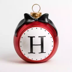 Monogram H Outdoor Christmas Ornament