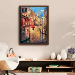 Montmartre Evening Framed Canvas Art Print