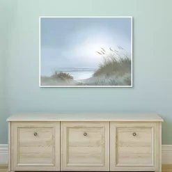 Morning Dunes Framed Canvas Art Print