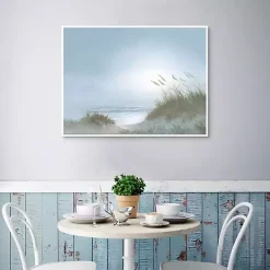 Morning Dunes Framed Canvas Art Print