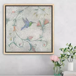 Mosaic Bird II Framed Canvas Art Print