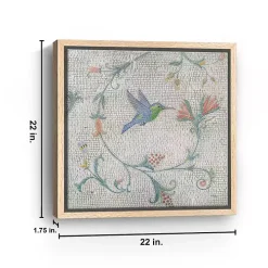 Mosaic Bird II Framed Canvas Art Print