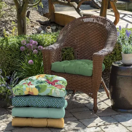 Moss Leala 2-pc. Outdoor Wicker Chair Cushion Set
